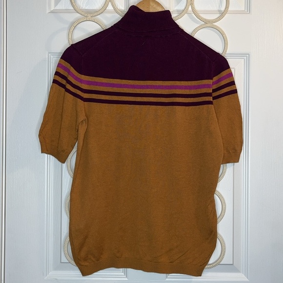 Benetton Lightweight Turtleneck Women’s M silk cotton cashmere - Picture 2 of 10